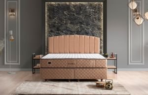Flora 120x200 Tek Kişilik Yatak, Baza, Başlık Seti MBL1015