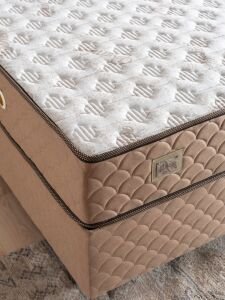 Flora 200x200 Çift Kişilik Yatak, Baza, Başlık Seti MBL1015