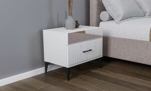 Konak Beyaz Komodin TN0153