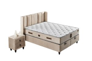 Split 150X200 Çift Kişilik Yatak, Baza, Başlık Seti EY2005