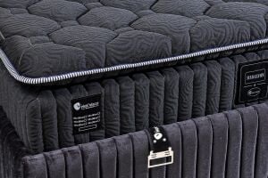 Madalyon 180x200 Çift Kişilik Yatak, Baza, Başlık Seti PV1413