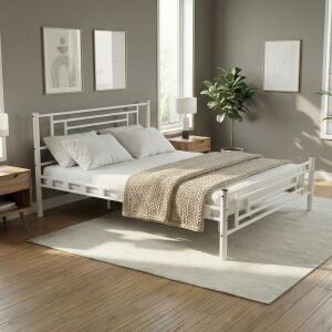Agora Çift Kişilik Metal Karyola 150x200 Beyaz