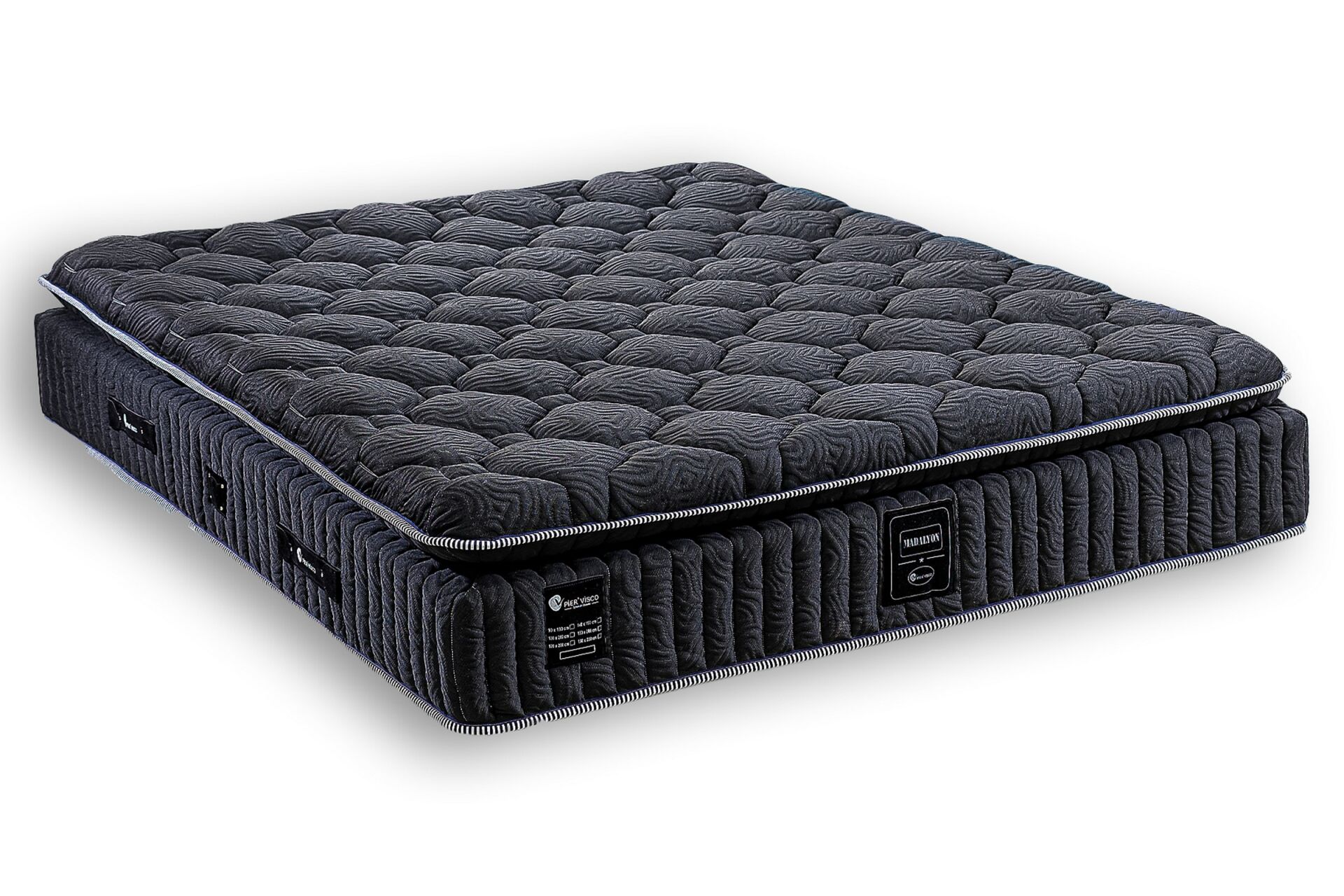 Madalyon 200x200 Double Mattress, Divan Base & Headboard Set PV1413