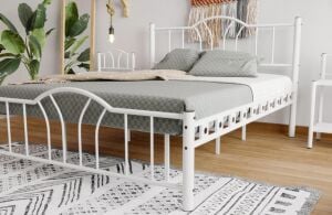 Bella Metal Karyola 140x190 ARM142 Beyaz