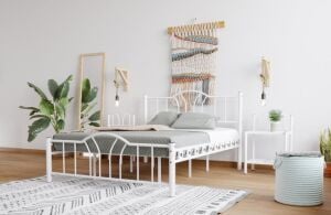 Bella Metal Karyola 140x200 ARM143 Beyaz