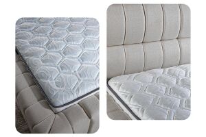 Fetta 140x190 Çift Kişilik Yatak, Karyola, Başlık Seti PV1414