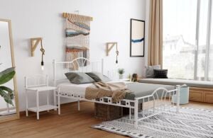 Bella Metal Karyola 150x200 ARM144 Beyaz