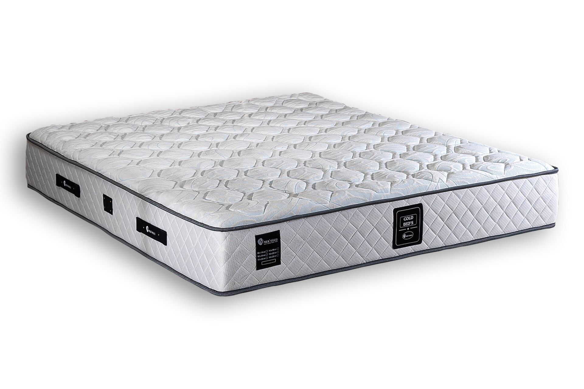 Fetta 160x200 Double Mattress, Bedstead & Headboard Set PV1414