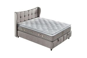 Blue 180X200 Çift Kişilik Yatak, Baza, Başlık Seti EY2006