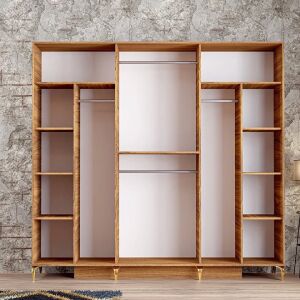 Konak Ceviz-Antrasit Gardırop TN0165