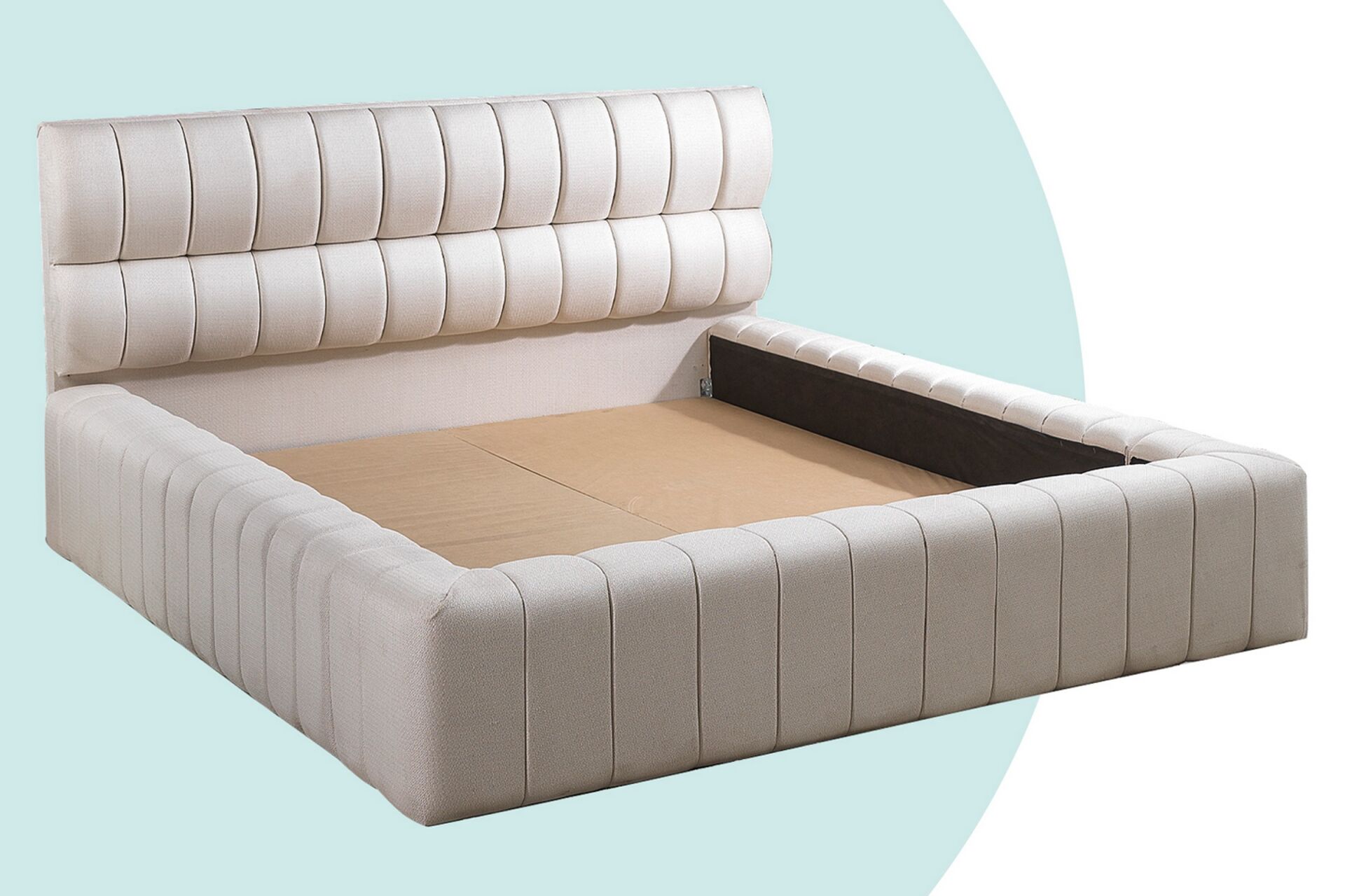 Fetta 200x200 Double Mattress, Bedstead & Headboard Set PV1414