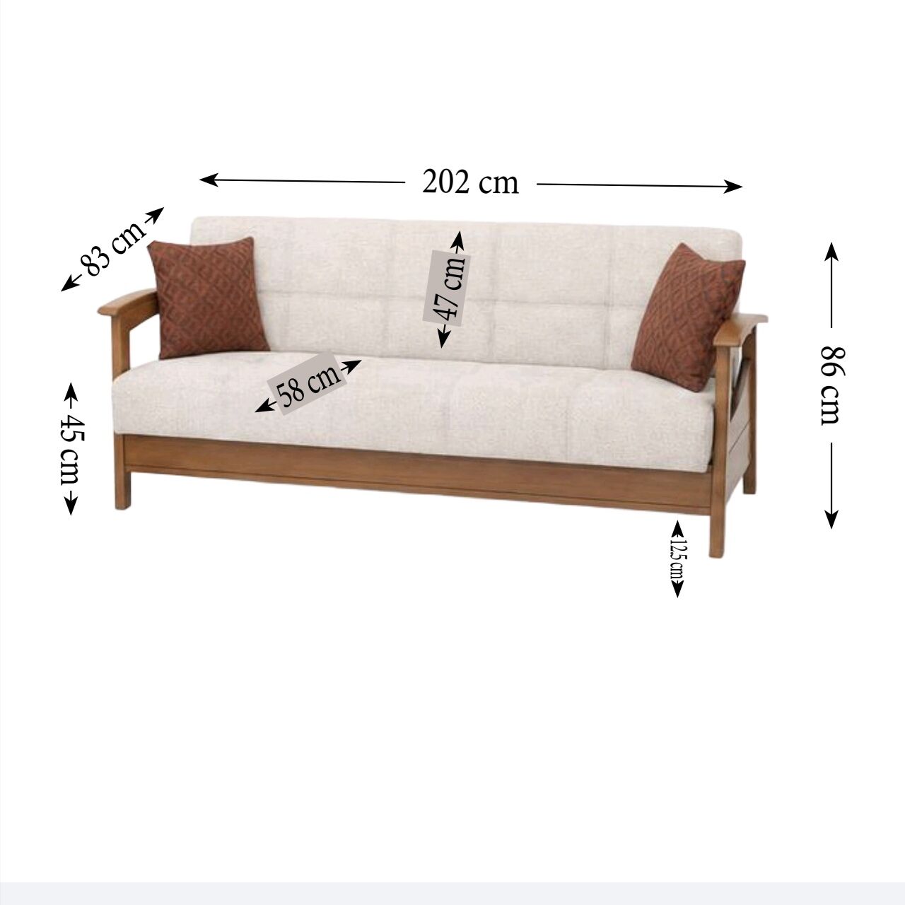 MD Acelya Scandinavian Sofa MDN101