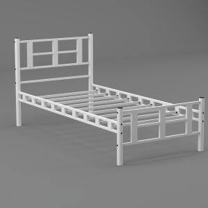 Karma Tek Kişilik Metal Karyola 100x200 Beyaz
