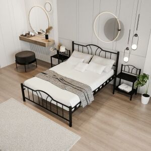 Bella Metal Karyola 150x200 ARM144 Siyah