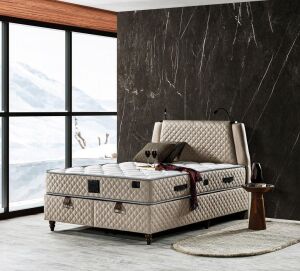 Eynur 150X200 Çift Kişilik Yatak, Baza, Başlık Seti EY2007