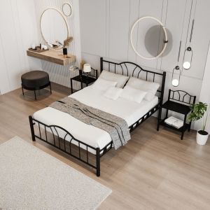 Bella Metal Karyola 180x200 ARM146 Siyah