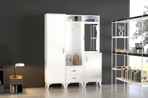 Azra Beyaz Portmanto TN1476