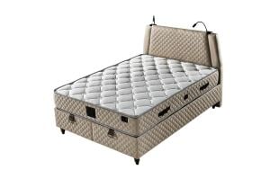 Eynur 180X200 Çift Kişilik Yatak, Baza, Başlık Seti EY2007