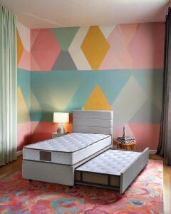 Pepe 100x200 Tek Kişilik Yatak, Baza, Başlık Seti PV1416