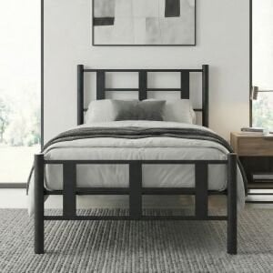 Karma Tek Kişilik Metal Karyola 100x200 Siyah