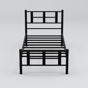 Karma Tek Kişilik Metal Karyola 100x200 Siyah