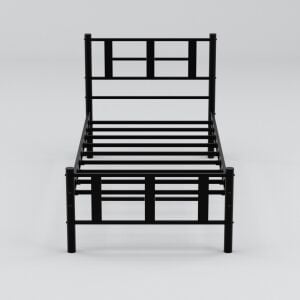 Karma Tek Kişilik Metal Karyola 100x200 Siyah