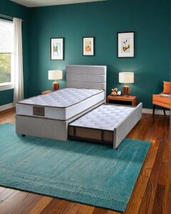 Pepe 120x200 Tek Kişilik Yatak, Baza, Başlık Seti PV1416