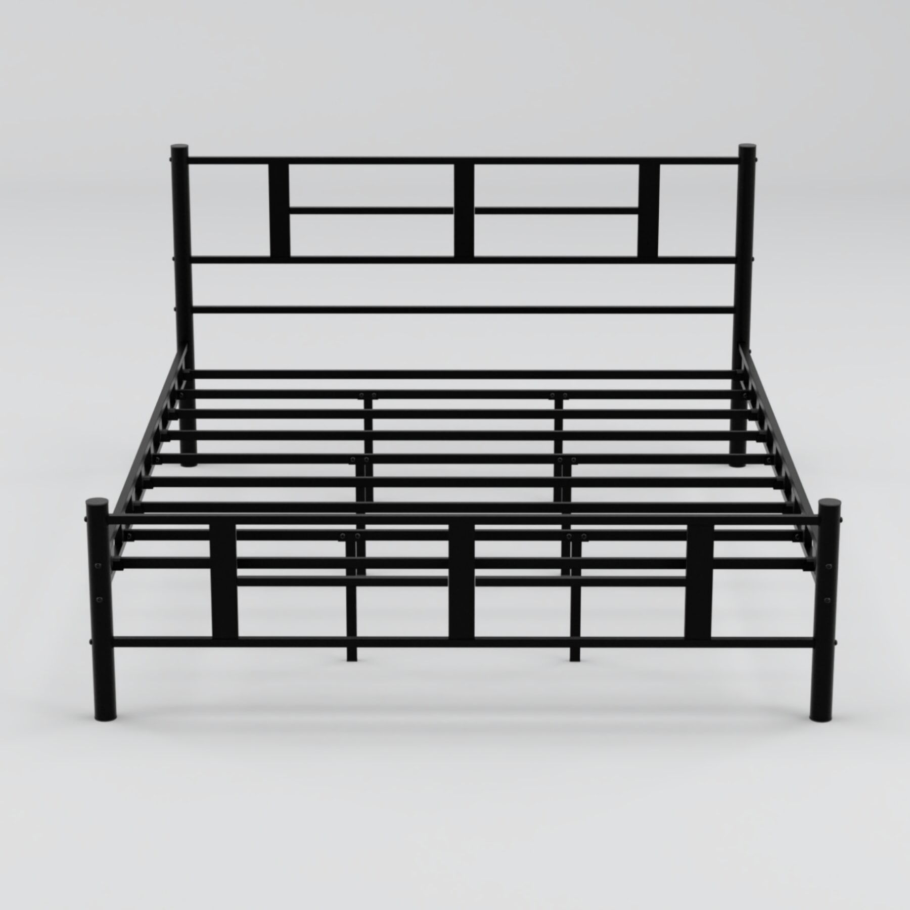 Karma Double Metal Bedstead 140x200 Black
