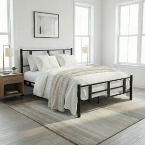 Karma Çift Kişilik Metal Karyola 150x200 Siyah