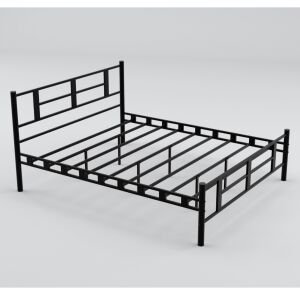 Karma Çift Kişilik Metal Karyola 150x200 Siyah