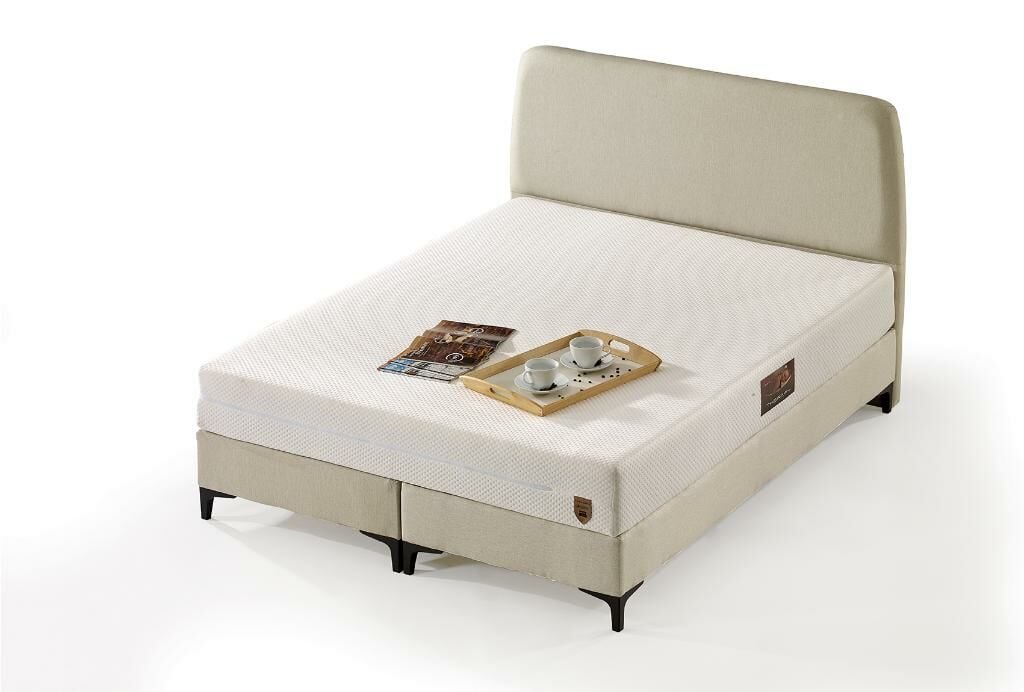 MD Berlin 180x200 Double Mattress, Divan Base, Headboard Set GM172