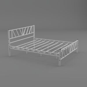 Smyrna Çift Kişilik Metal Karyola 140x200 Beyaz