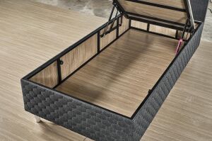 Kayra 90X200 Tek Kişilik Yatak, Baza, Başlık Seti EY2010