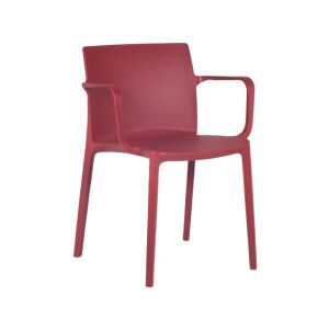 Evo-K Koyu Kırmızı Kollu Mutfak Sandalyesi PPT1092