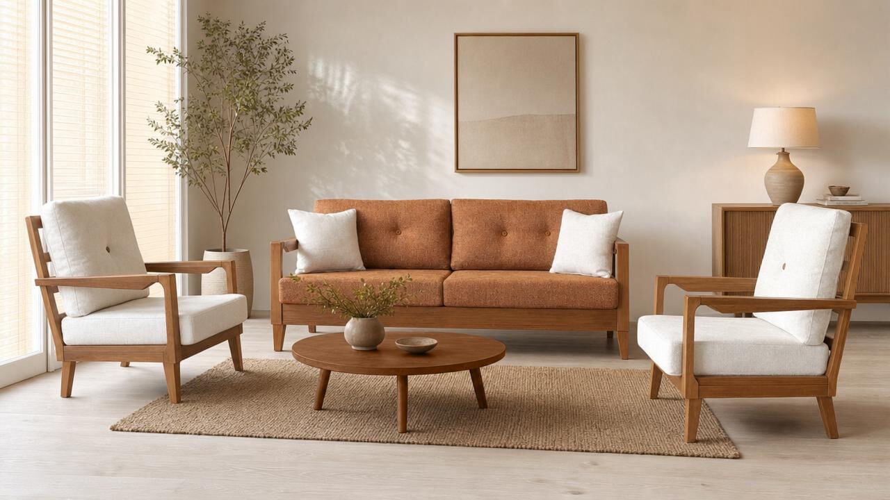 MD Flamingo Scandinavian Sofa Set MDN112