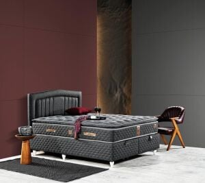 Kayra 140X200 Çift Kişilik Yatak, Baza, Başlık Seti EY2010