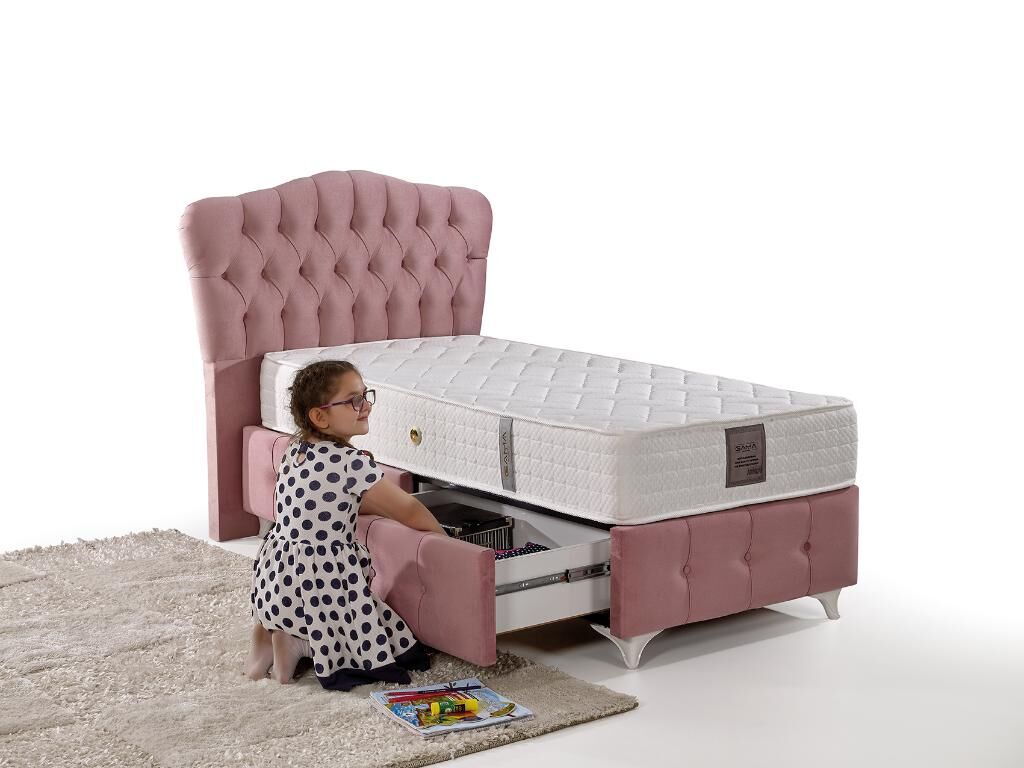 MD Angel - Smart120x200 Tek Kişilik Yatak, Baza, Başlık Seti GM174