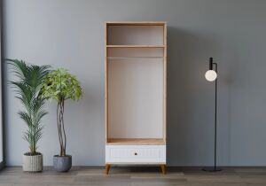 Carina Bohem Atlantik Çam 2 Kapılı Dolap TN0202