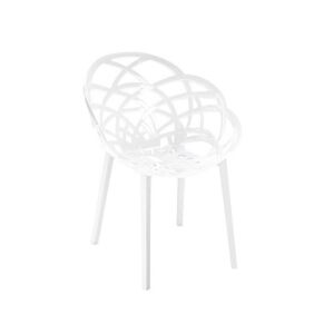 Flora Solid Beyaz - Beyaz Sandalye PPT1100
