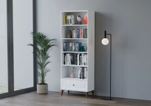 Carina Bohem Beyaz Kitaplık TN0204