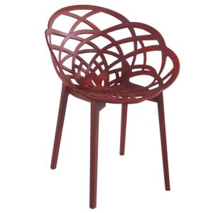 Flora Mat Koyu Kırmızı - Mat Koyu Kırmızı Sandalye PPT1102