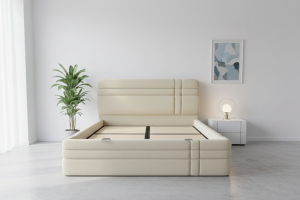 Royal Beyaz 140 x 200 Çift Kişilik Baza, Başlık Seti PV1322