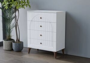 Carina Bohem Beyaz Şifonyer TN0206