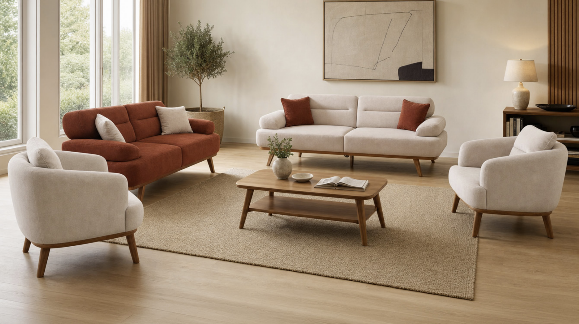 MD Silva Sofa Set MDN166