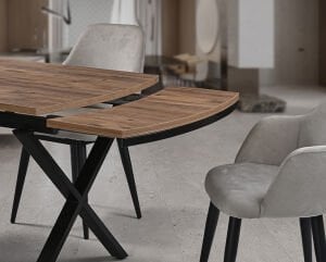 Güneş Antik Masa & Lotus Sandalye Takımı HDR1254