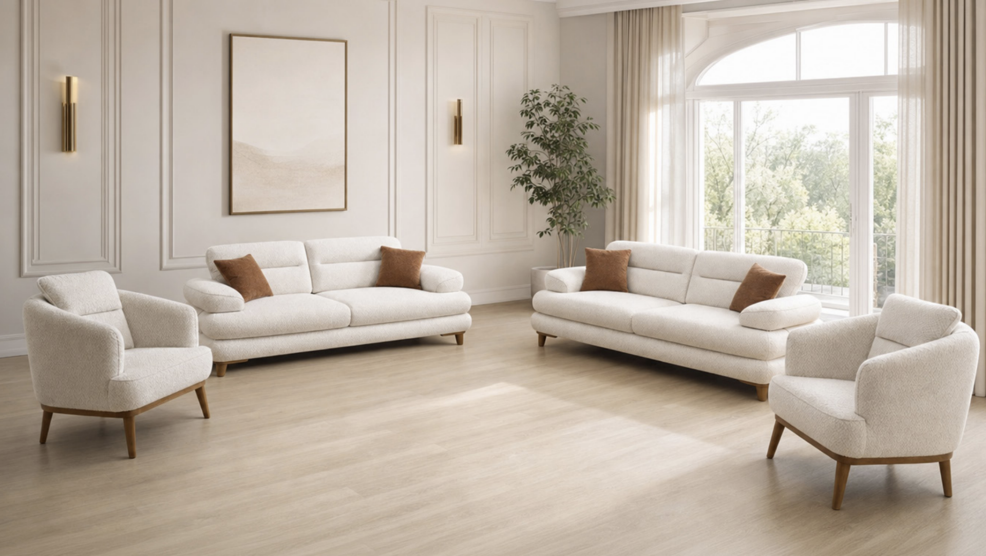 MD Karemela Sofa Set MDN168
