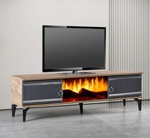 MD Şömineli TV Sehpası GKR1411