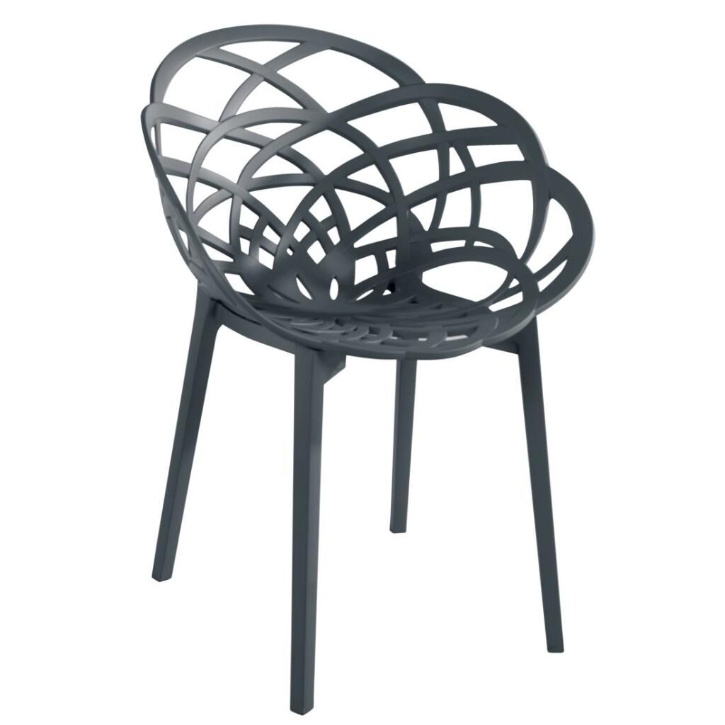 Flora Mat Antrasit - Antrasit Sandalye PPT1109