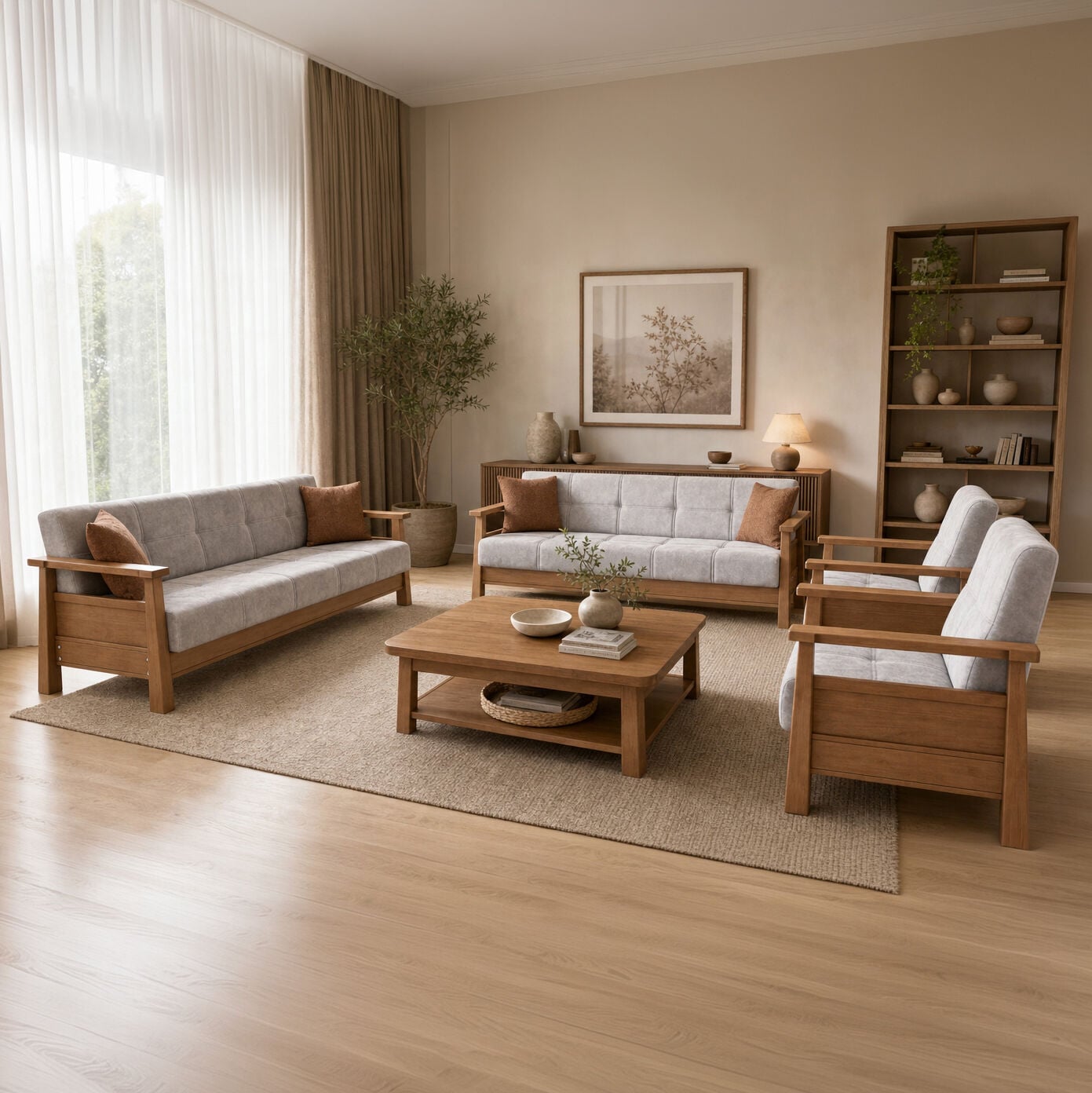 MD Cenova Scandinavian Sofa Set MDN102