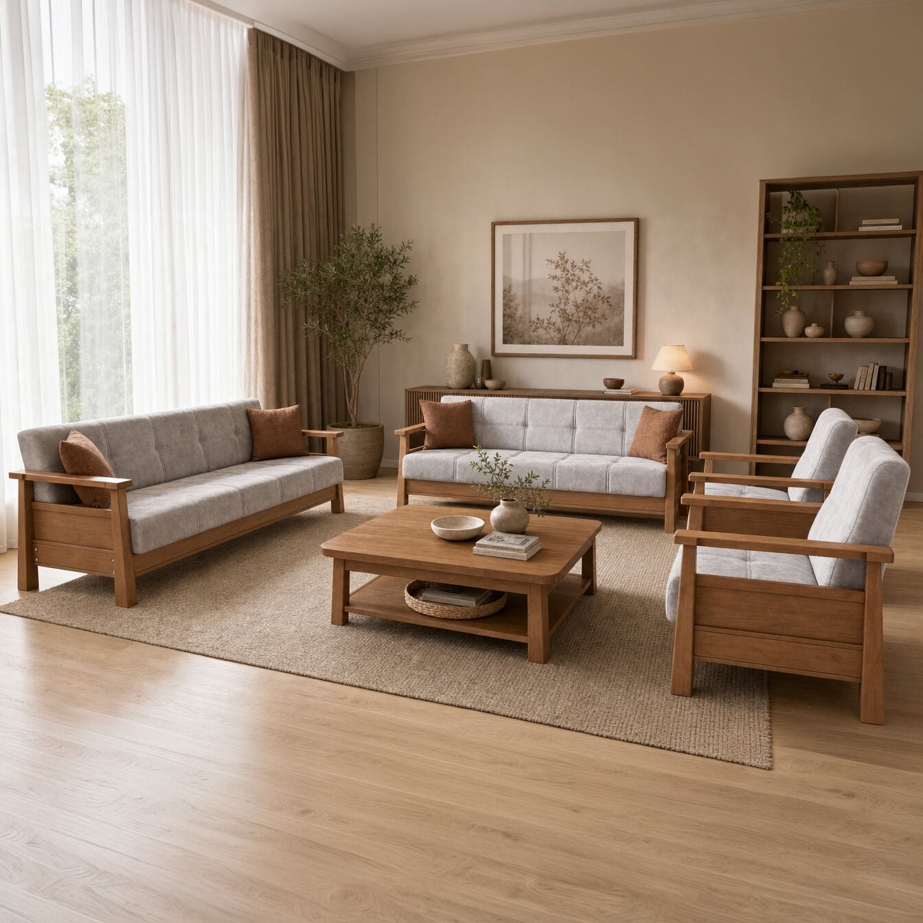 MD Cenova Scandinavian Sofa Set MDN102